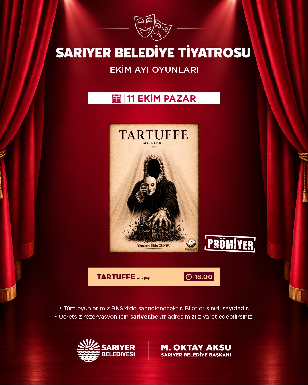 Tartüffe Tiyatro Oyunu afişi